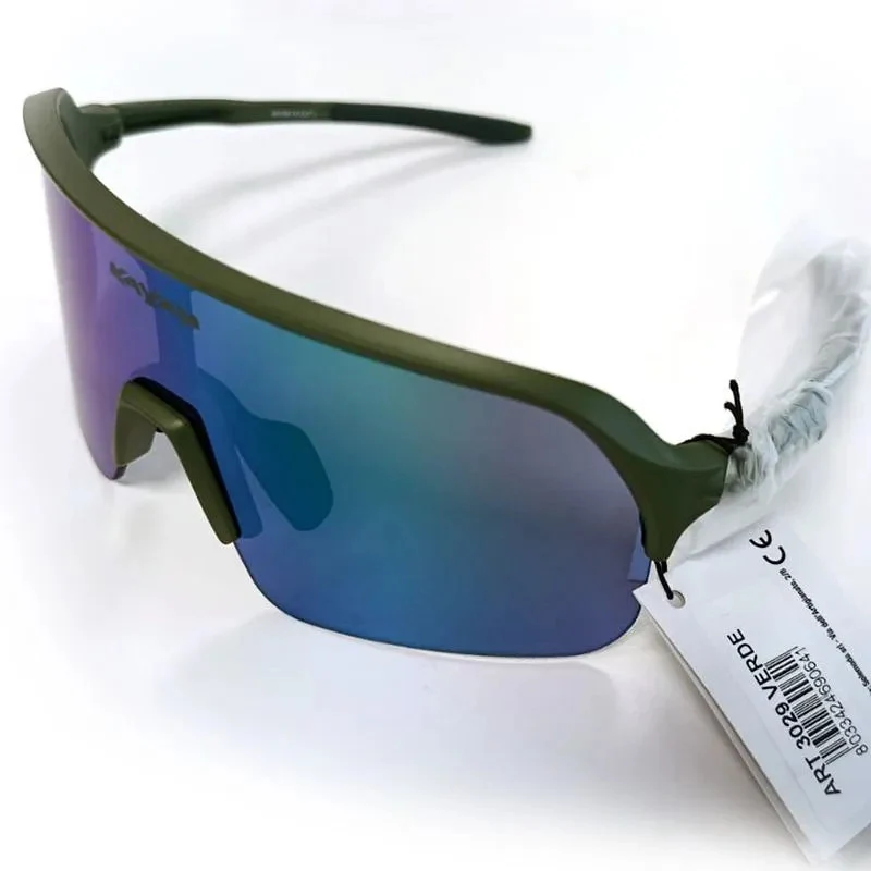Sonnenbrille Kayak 3029 Schwarzer Rahmen/Grüne Linse