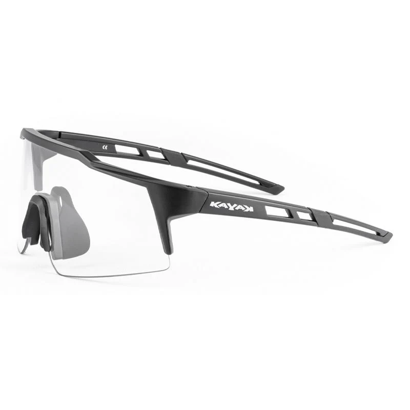 Junior Sonnenbrille Kayak 0390 Schwarzer Rahmen/Transparente Photochrome Linse