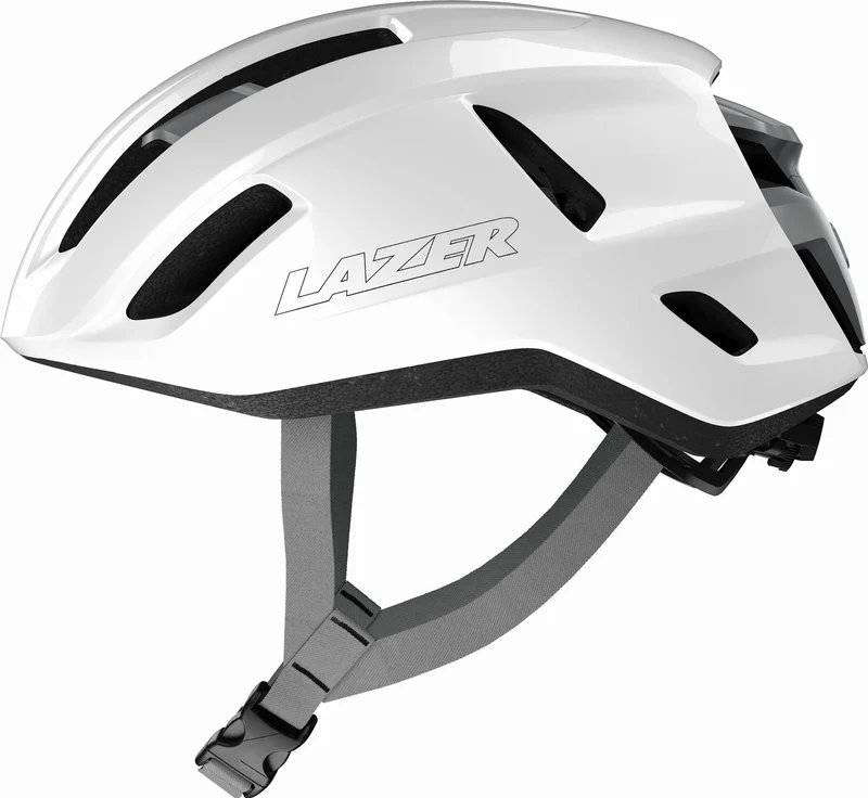 Lazer Sphere KinetiCore Rennrad-Helm white silver