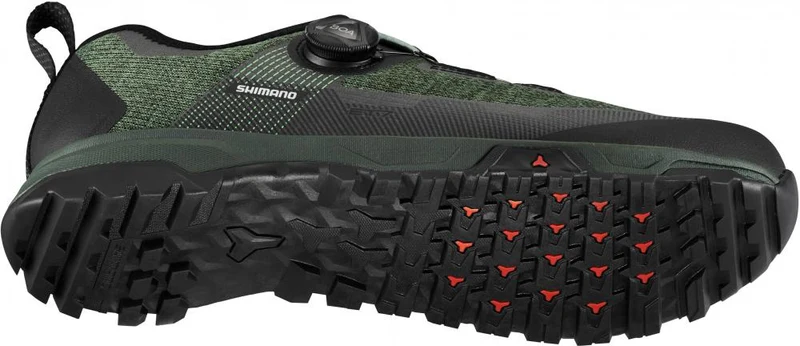 SHIMANO Fahrradschuhe ET701 Herren/Damen MTB FLATPEDAL Größe 42 Fahrradschuhe Grün