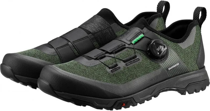 SHIMANO Fahrradschuhe ET701 Herren/Damen MTB FLATPEDAL Größe 41, Grün