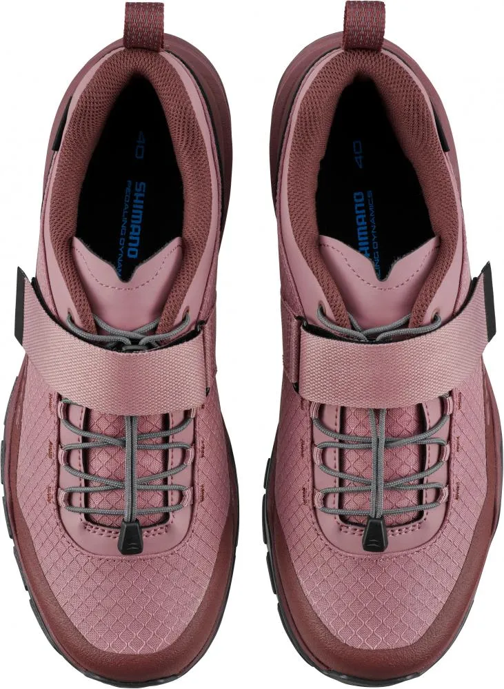 SHIMANO Fahrradschuhe EX500W Damen Touring SPD Größe 40 Damenleisten Fahrradschuhe Rot