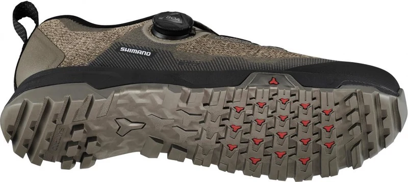 SHIMANO Fahrradschuhe ET701W Damen MTB FLATPEDAL Größe 42 Braun Fahrradschuhe - BOA Verschluss und SPLASHSHIELD
