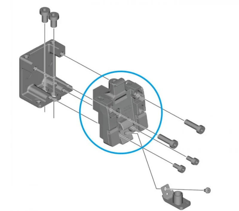 SHIMANO Obere Befestigungseinheit für E-BIKE SYSTEMS Akkuhalter BM-EN801-A - ca. 63 g