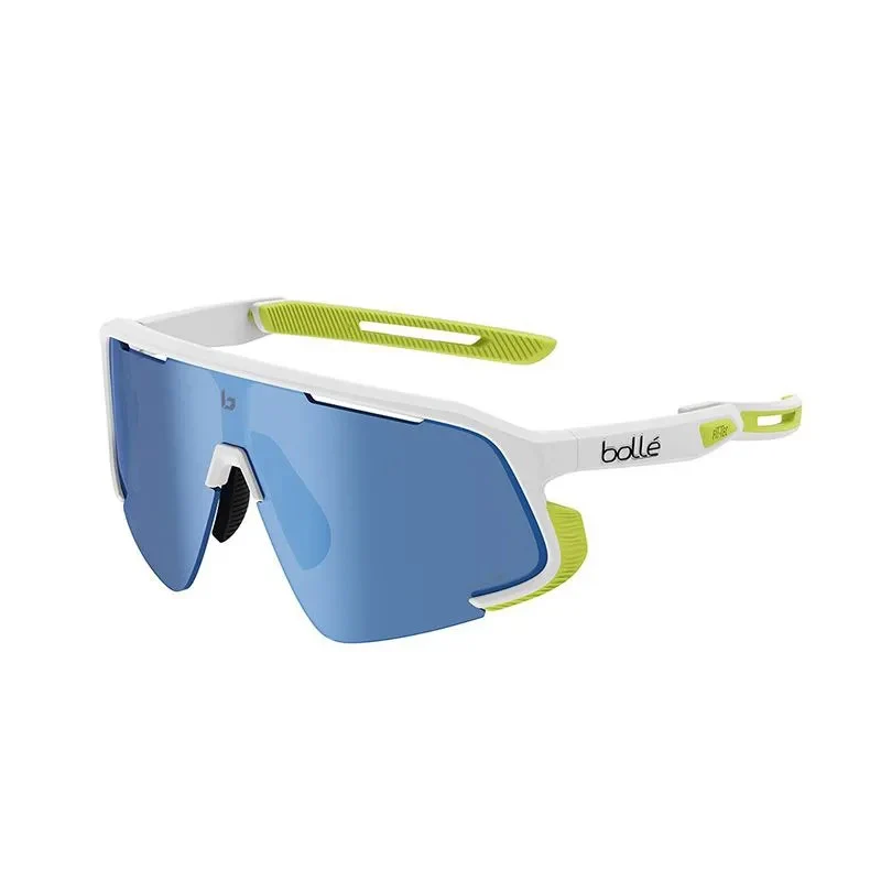 Sonnenbrille Bolle Windchaser Weiß Matt Gelb Fluo Linse Volt+ Offshore Polarisiert