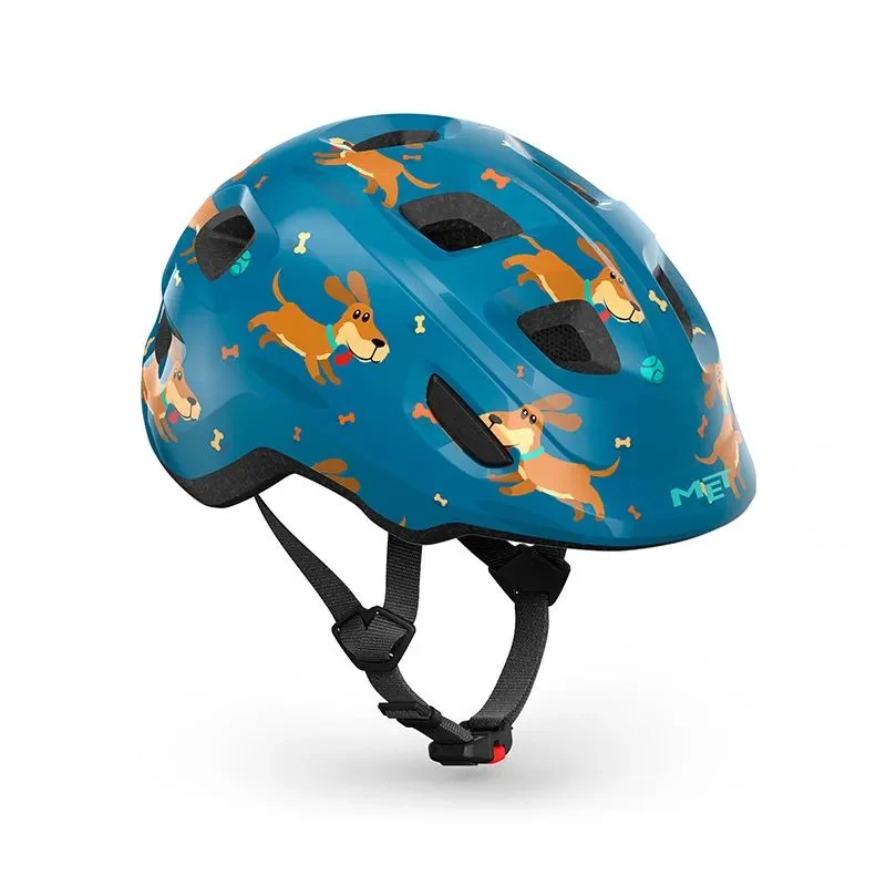 Kinderhelm Met Hooray Dogs Blue Glow