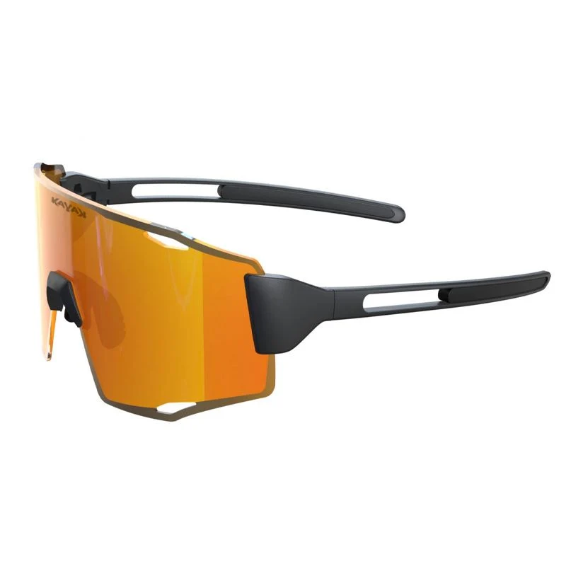 Sonnenbrille Kayak 2987 Schwarzer Rahmen/Orange Linse