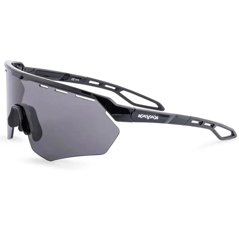 Sonnenbrille Kayak 3025 Schwarzer Rahmen/ Rauchgraue Linse