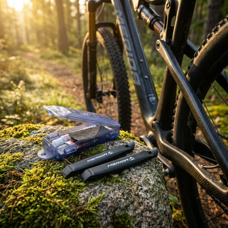 Merida Reparaturset Flickzeug mit 2 Reifenhebeln - 25g Gewicht