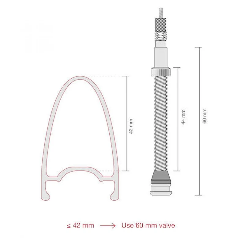 Procraft Tubeless-Ventile 60 mm Lila - 7071 Aluminium mit austauschbarer Gummibasis
