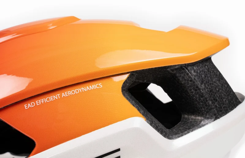 Cube Heron Teamline Rennrad-Helm white'n'orange