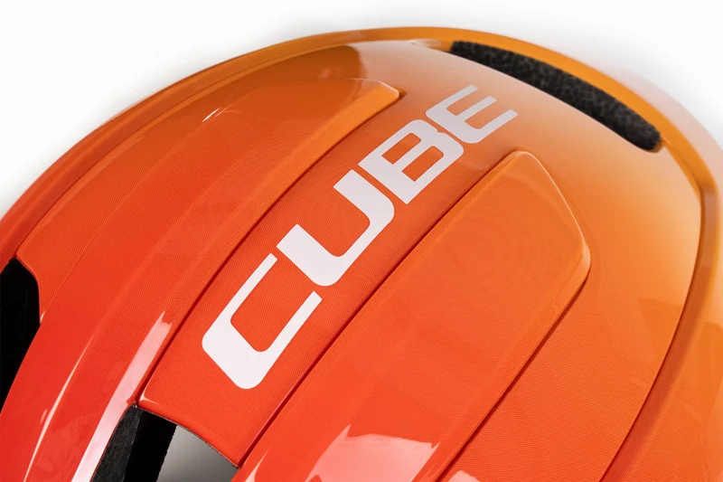 Cube Heron Teamline Rennrad-Helm white'n'orange