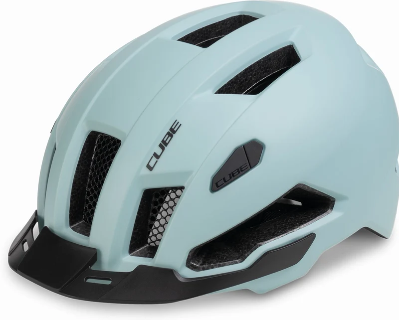 Cube Evoy Hybrid Helm skylight blue