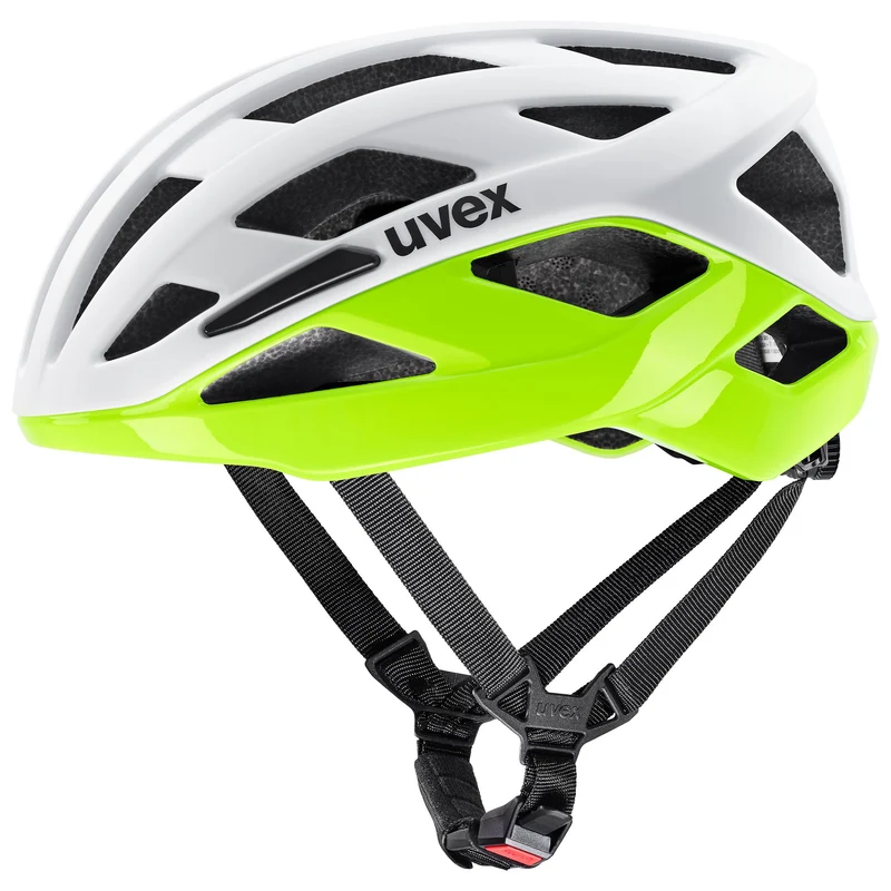 Uvex I-Volute Rennrad-Helm white-neon yellow matt