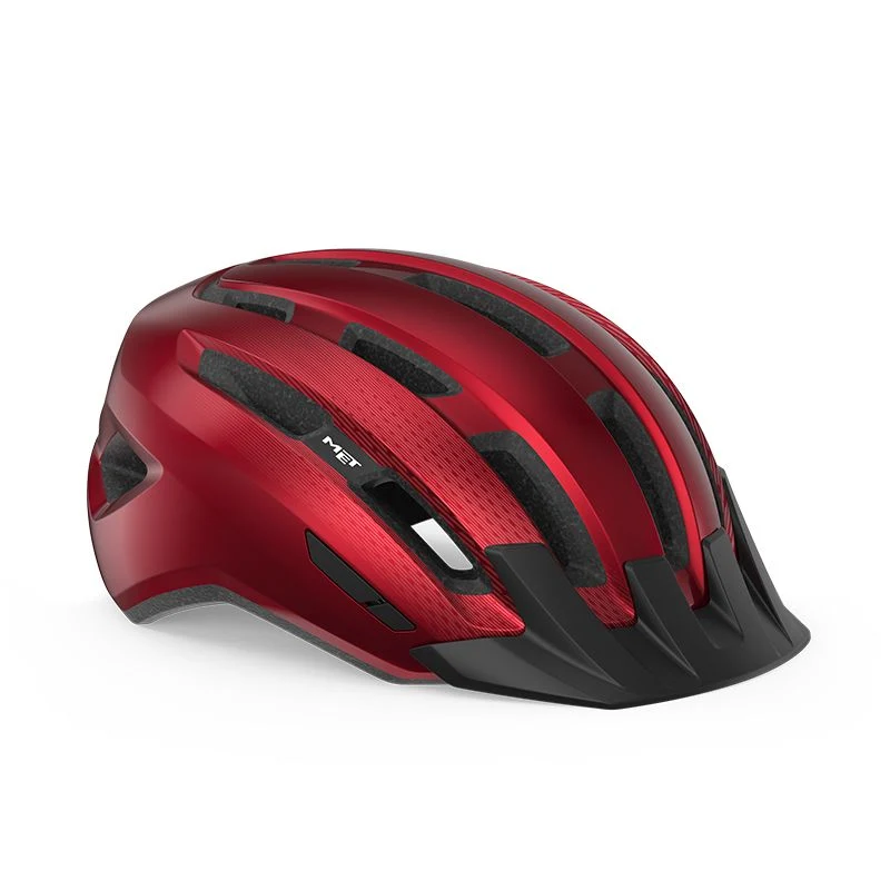 Helm Met Downtown Red Glow
