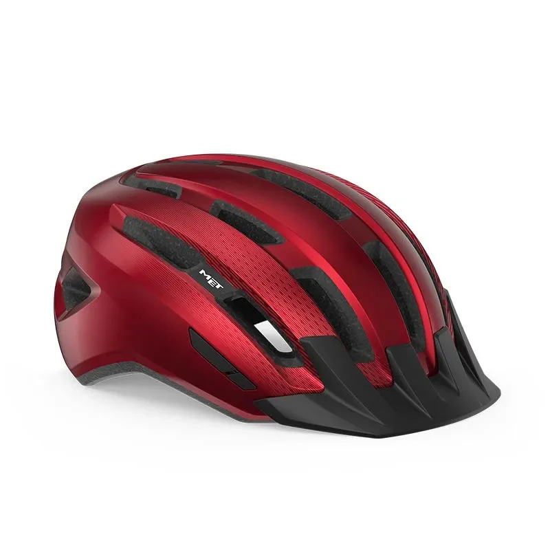 Helm Met Downtown Red Glow