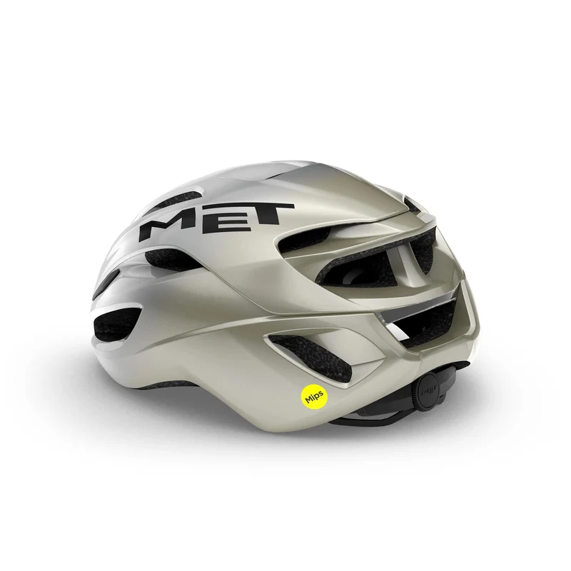 Met Rivale Mips Helm Silber/Grau Glänzend