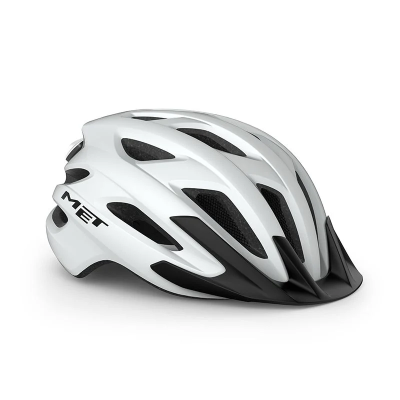 Helm Met Crossover White Mate