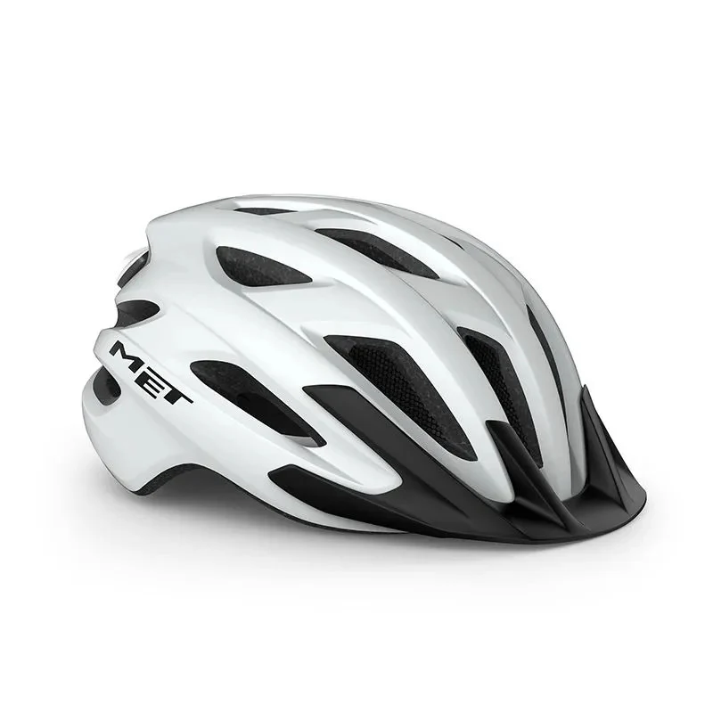 Helm Met Crossover White Mate