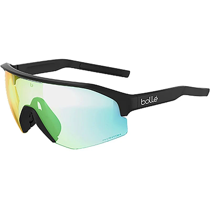 Sonnenbrille Bolle Lightshifter XL Schwarz Matt Linse Phantom Hellgrün Photochrom