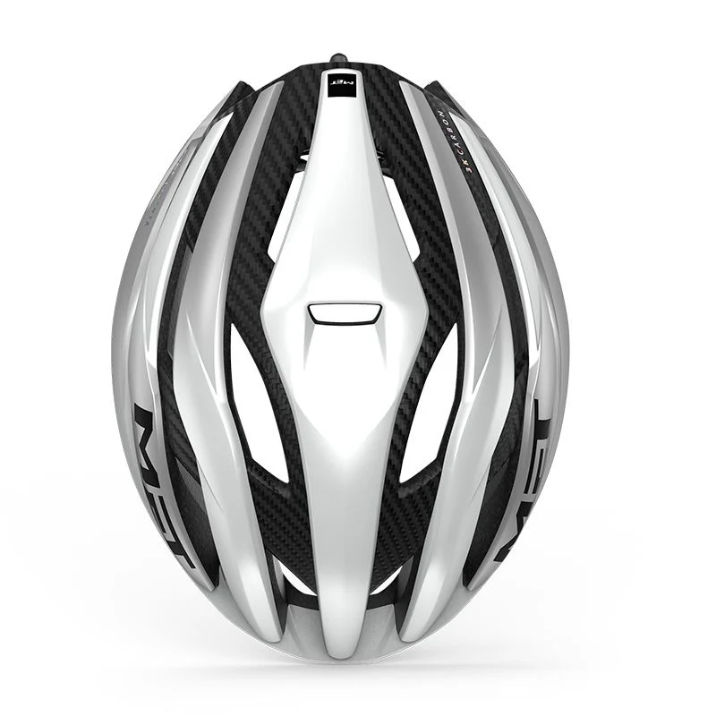 Met Trenta 3K Carbon Mips Helm Weiß/Metallic Silber