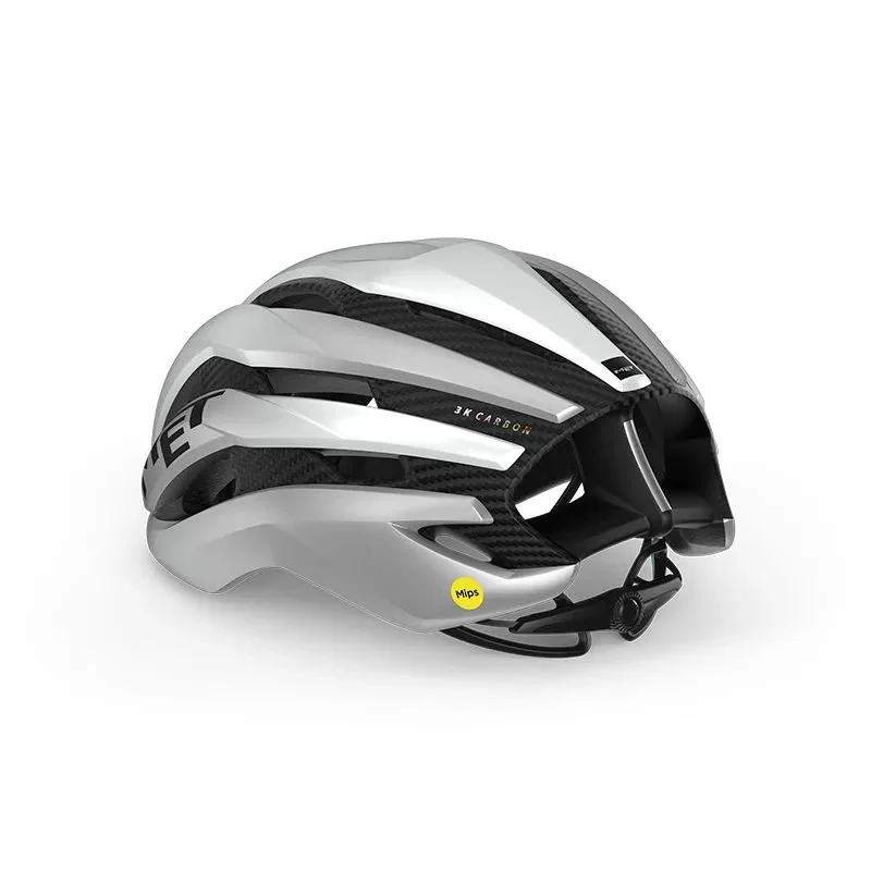 Met Trenta 3K Carbon Mips Helm Weiß/Metallic Silber