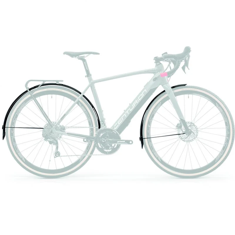 Centurion Nachrüst-Schutzbleche 28 Zoll / 51 mm Schwarz - Gravel Spritzschutz