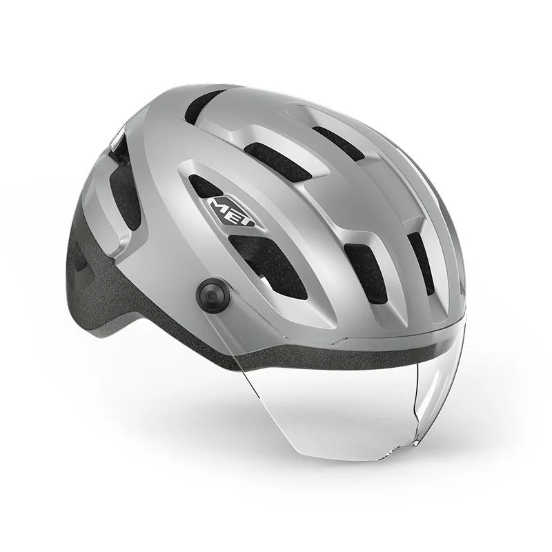 Helm Met Intercity Mips Silver Reflective Mate