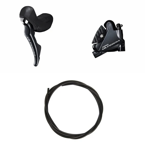 Vorderes Scheibenbremsen-Kit Shimano Ultegra ST-R8020/BR-R8070/Leitung Schwarz
