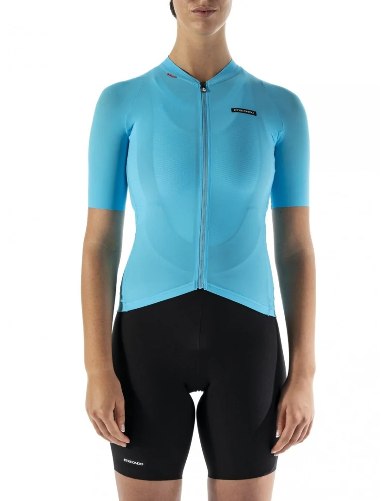 Alda 110LW Kurzarmtrikot Etxeondo Damen Himmelblau