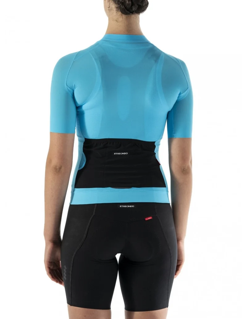 Alda 110LW Kurzarmtrikot Etxeondo Damen Himmelblau