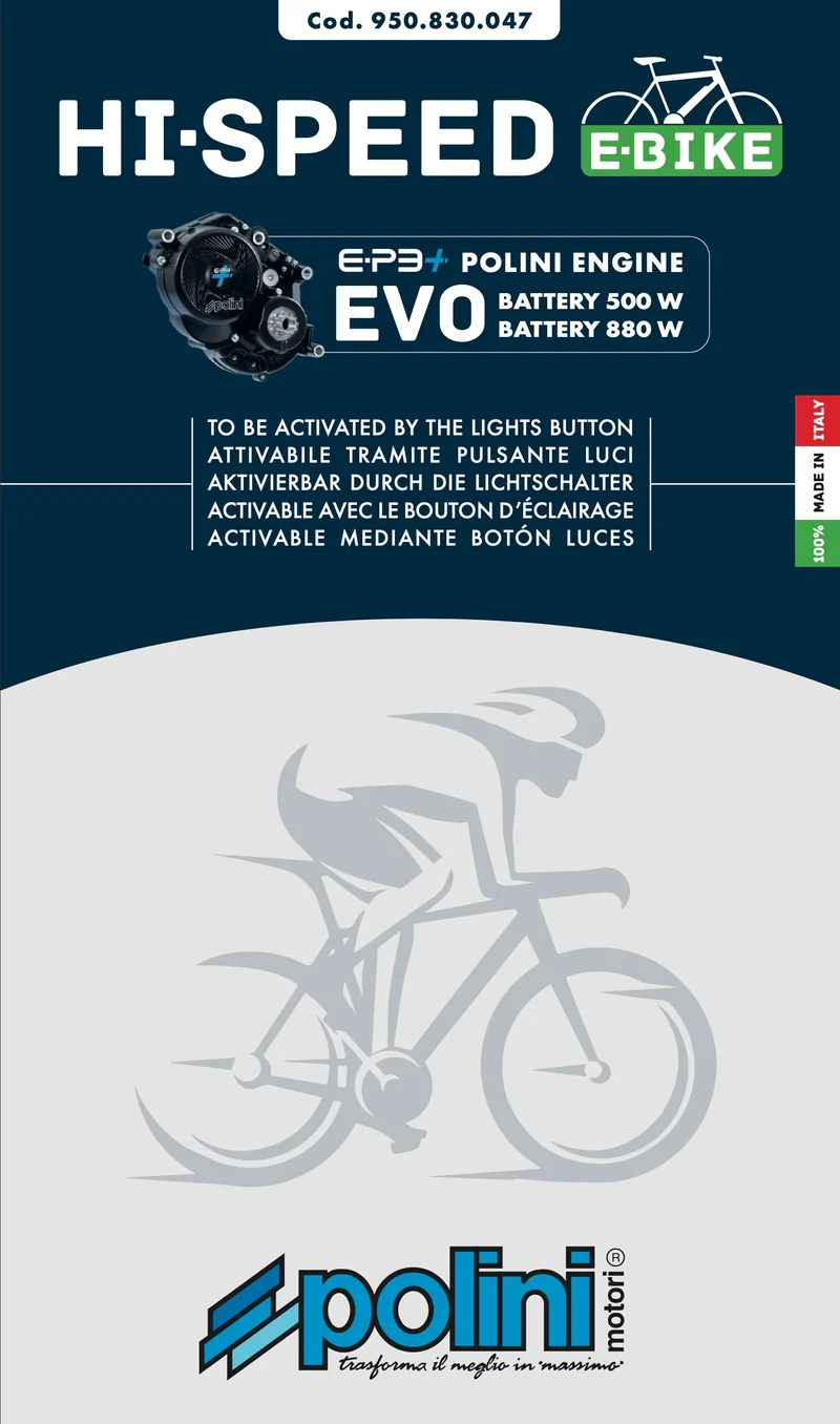 Hi-Speed II E-Bike Polini E-P3+/E-P3+EVO