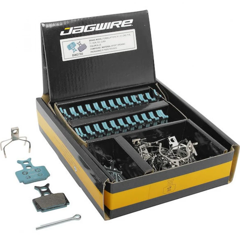 Jagwire BWD780 Bremsbeläge Disc Sport Organic Blau - Leise & standeste Bremsleistung