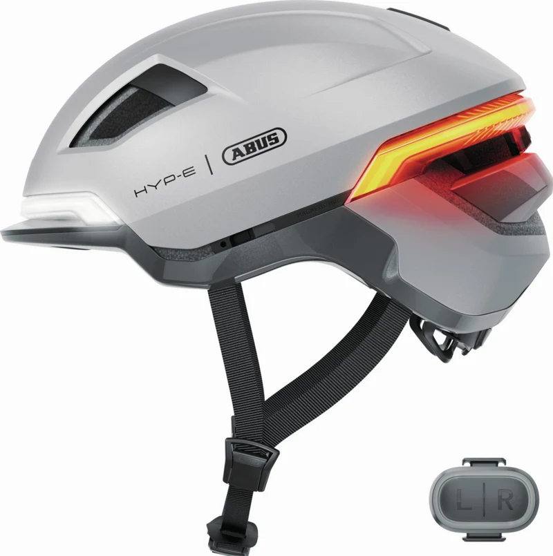Abus Hyp-E Helm gleam silver