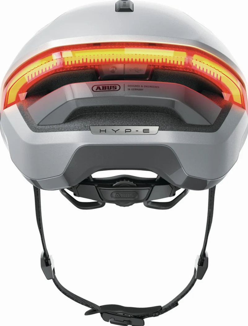 Abus Hyp-E Helm gleam silver