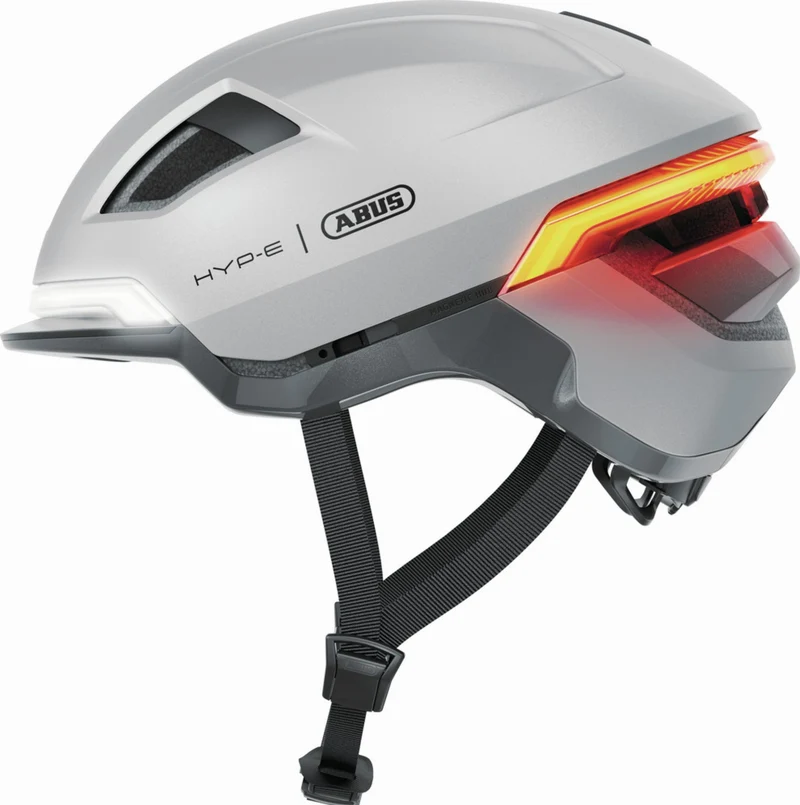 Abus Hyp-E Helm gleam silver