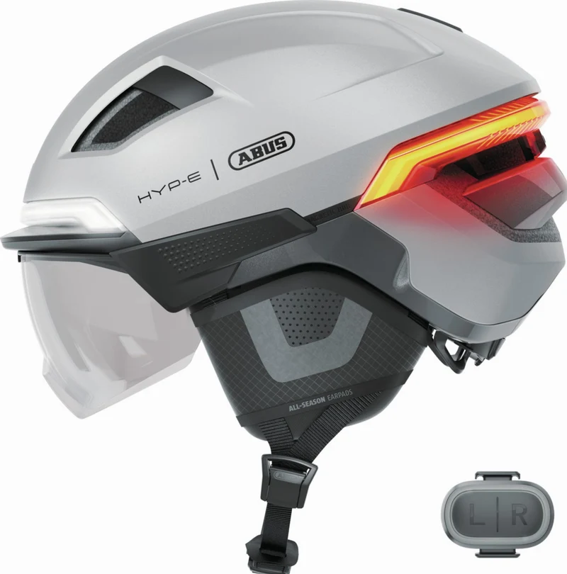 Abus Hyp-E Ace Helm gleam silver