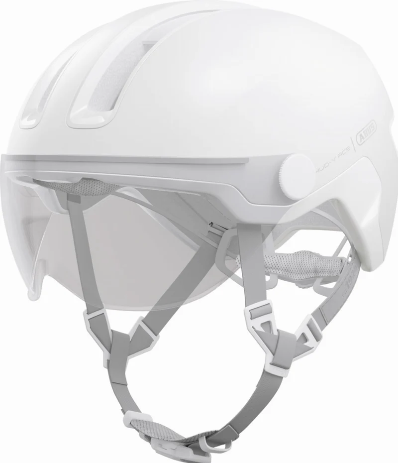 Abus Hud-Y Ace Helm pure white