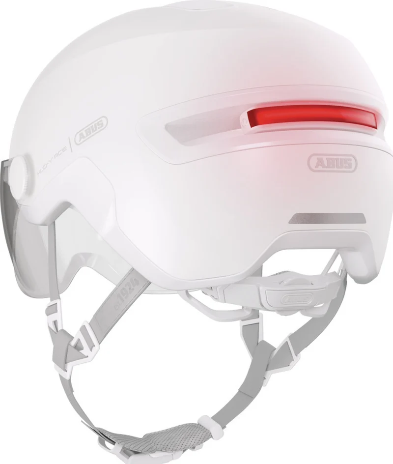 Abus Hud-Y Ace Helm pure white