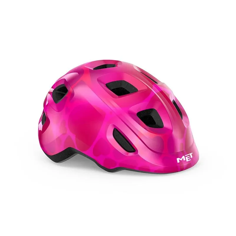 Kinderhelm Met Hooray Hearts Pink Glow
