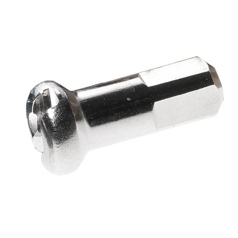 DT Swiss Messing Nippel Vernickelt M 2X14 Rund Silber 100 Pcs