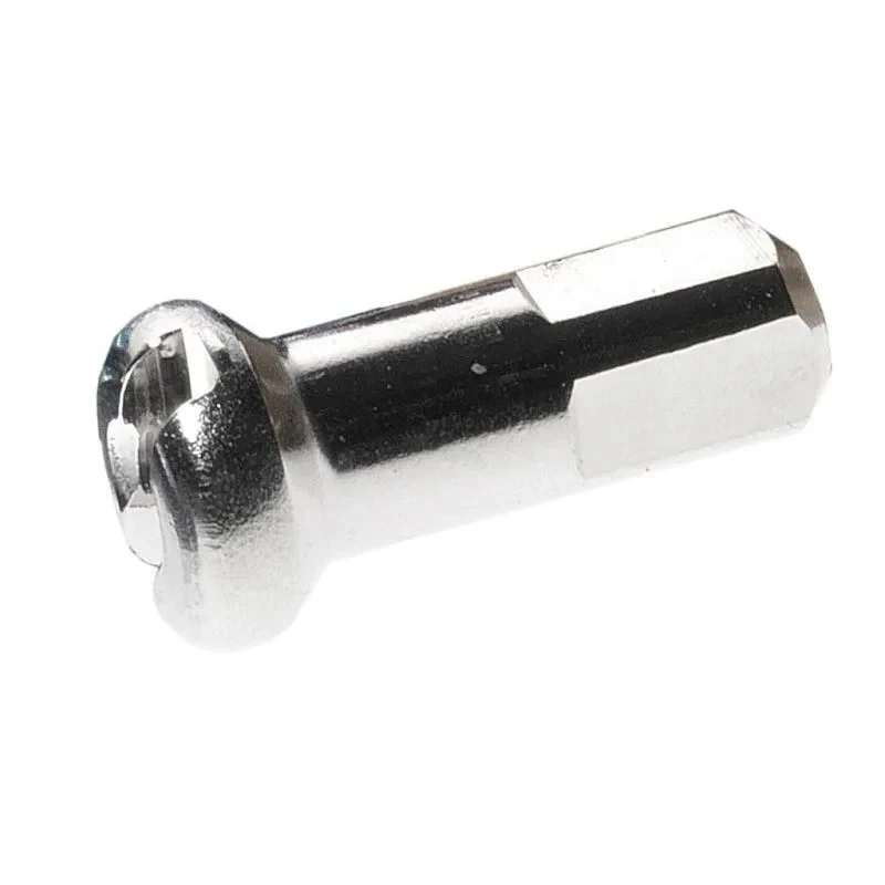 DT Swiss Messing Nippel Vernickelt M 2X14 Rund Silber 100 Pcs