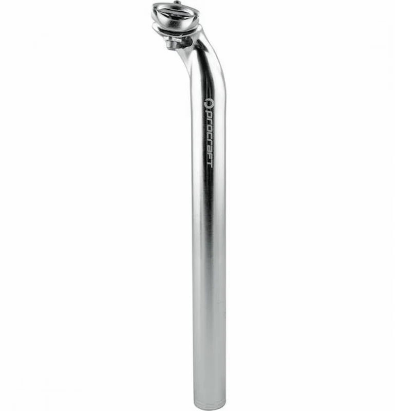 Procraft Sattelstütze Classic 2-Bolt Ø 27,2 x 350 mm Silber poliert - stabil und präzise einstellbar