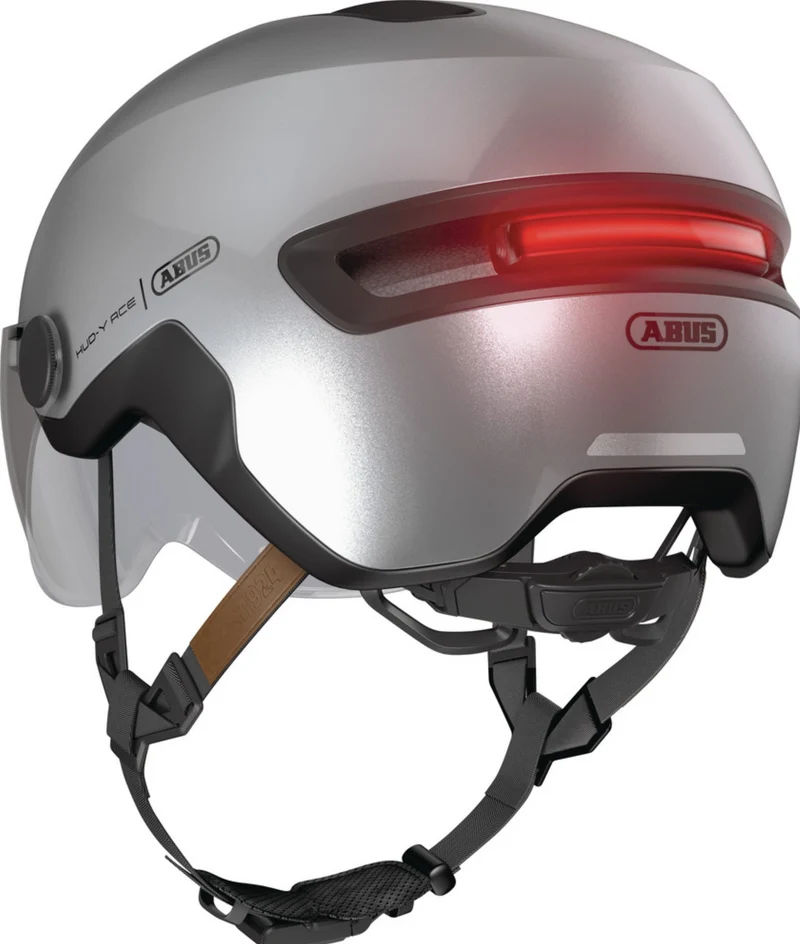 Abus Hud-Y Ace Helm gleam silver