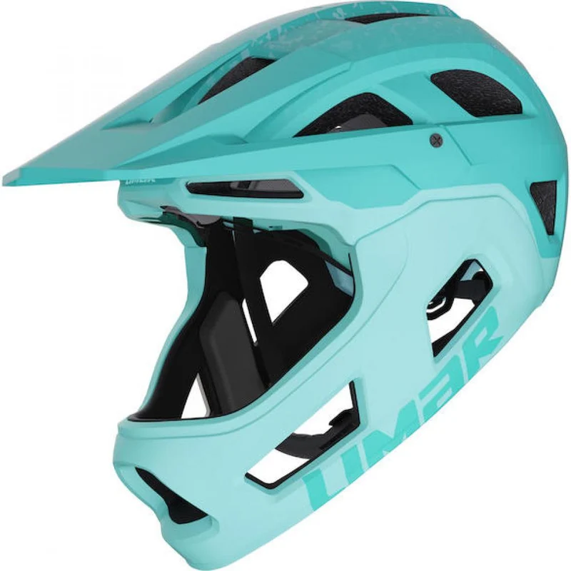 Limar Livigno + Mips Matt Deep L Minzgrün - leichter Fullface-Helm mit maximalem Schutz