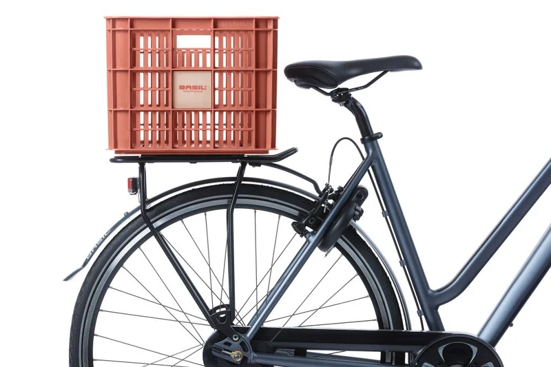 Basil Crate Fahrradkasten terra red