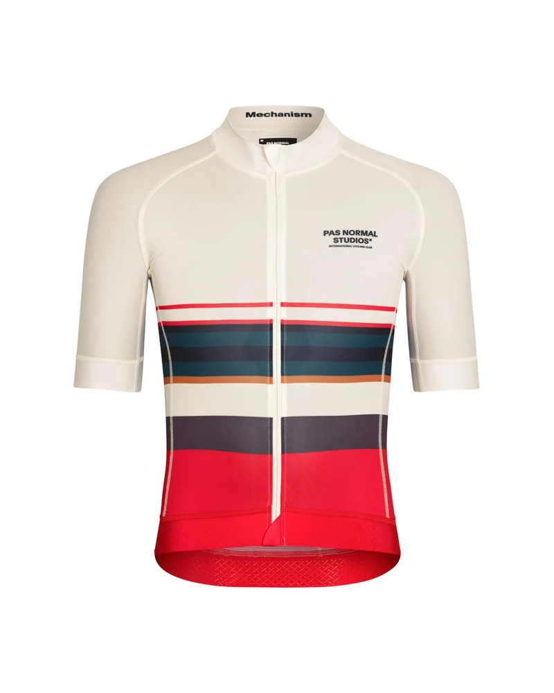 Pas Normal Studios Mechanism Late Drop Kurzarm Radtrikot Herren Off White