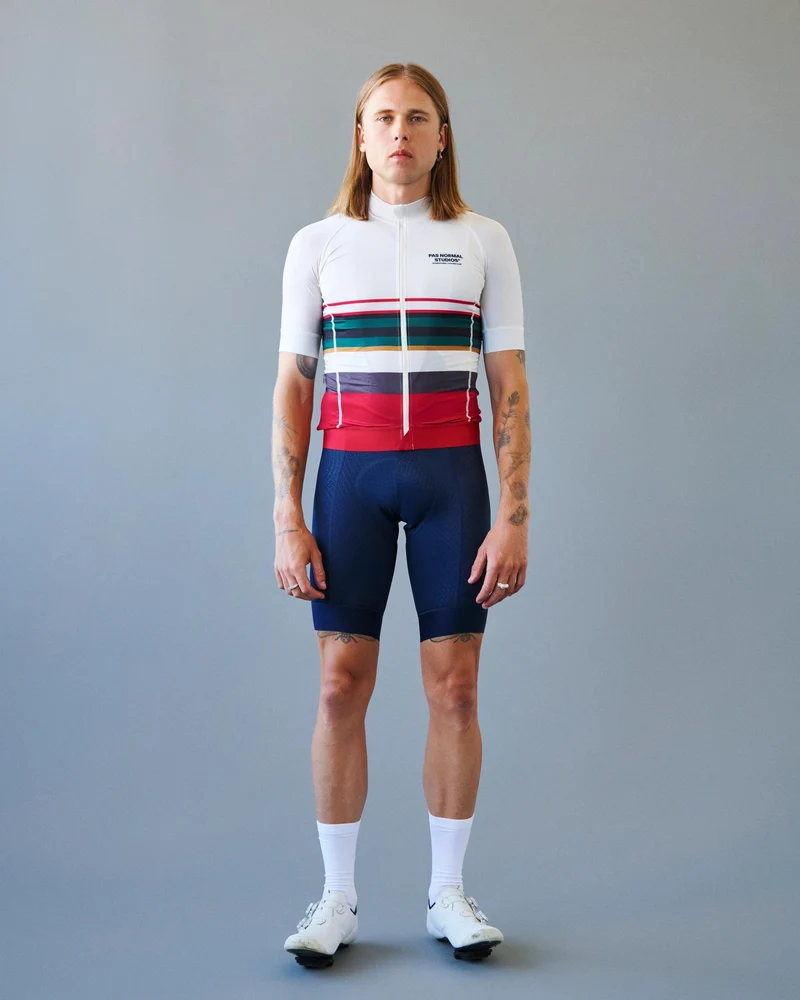 Pas Normal Studios Mechanism Late Drop Kurzarm Radtrikot Herren Off White