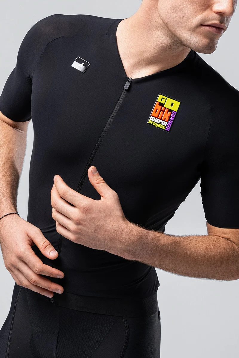 Kurzarmtrikot CX Solid HK Gobik Unisex Schwarz