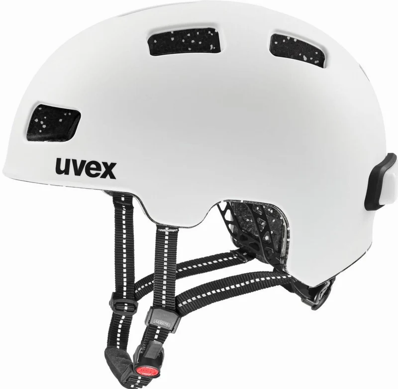 Uvex City 4 Helm white skyfall matt